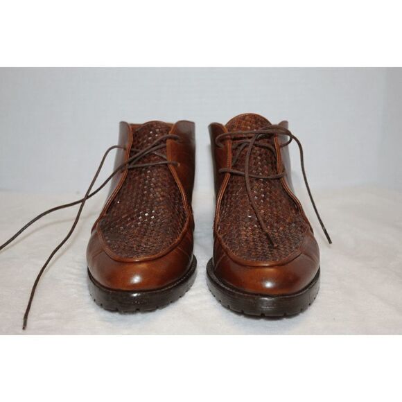 Cole Haan Chestnut Leather Ankle Booties - Picture 3 of 10